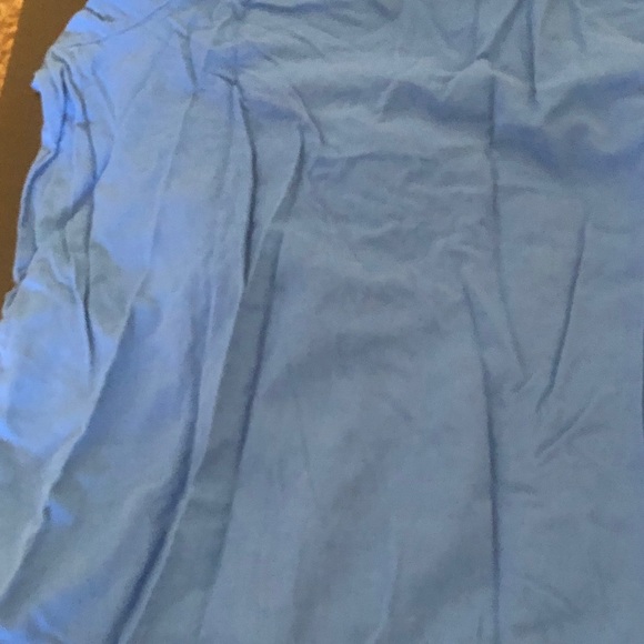 Blue Lace Up 3/4 Rolled Sleeve Top - Picture 13 of 13